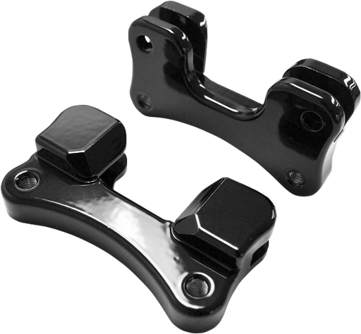 DRAG SPECIALTIES Fender-To-Fork Adapters - Harley-Davidson 2014-2021 - Gloss Black 1410-0096 - PartsOutlet.com.au