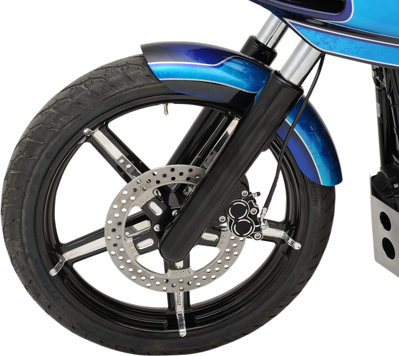 DRAG SPECIALTIES Fender-To-Fork Adapters - Harley-Davidson 2014-2020 - Black 1410-0098 - PartsOutlet.com.au