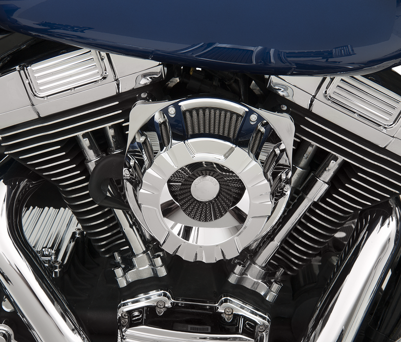 ARLEN NESS DEEP CUT® INVERTED SERIES AIR CLEANER, CHROME - 08-16 FLT / 16-17 FLST & FXDLS (FBW) - 18-926 - PartsOutlet.com.au