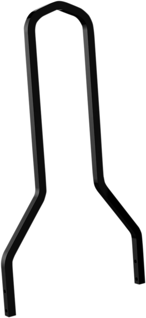 DRAG SPECIALTIES Sissy Bar - 15.5"H X 11"W - Black - Harley-Davidson '09-'21 - 50262808