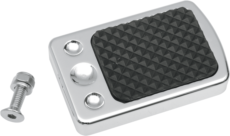 DRAG SPECIALTIES Chrome Brake Pedal Pad - '83-'13 Softail 1610-0134 - PartsOutlet.com.au