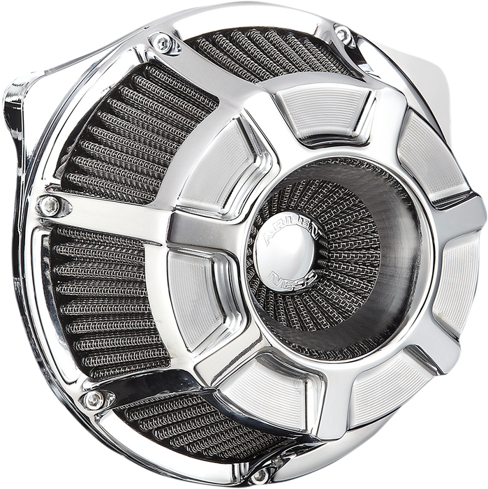 ARLEN NESS BEVELED® INVERTED SERIES AIR CLEANER, CHROME - 17-up M8 MODELS - 18-918 - PartsOutlet.com.au