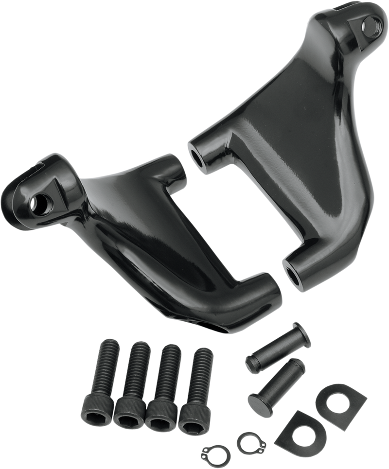 DRAG SPECIALTIES Passenger Peg Mount - Harley-Davidson 2004-2013 - Black - XL '04-'13 057160 - PartsOutlet.com.au