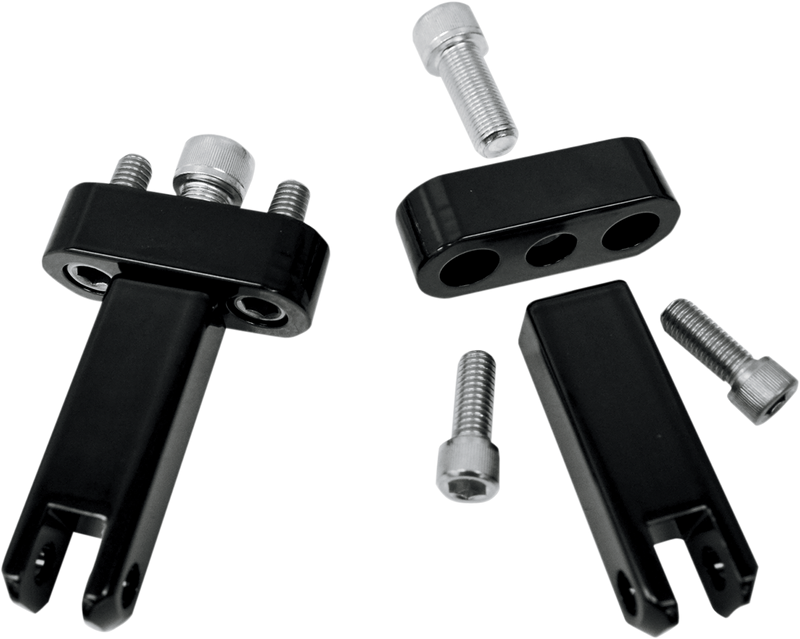 DRAG SPECIALTIES Passenger Peg Mounts - Harley-Davidson 1999-2022 - Black 1620-1046 - PartsOutlet.com.au