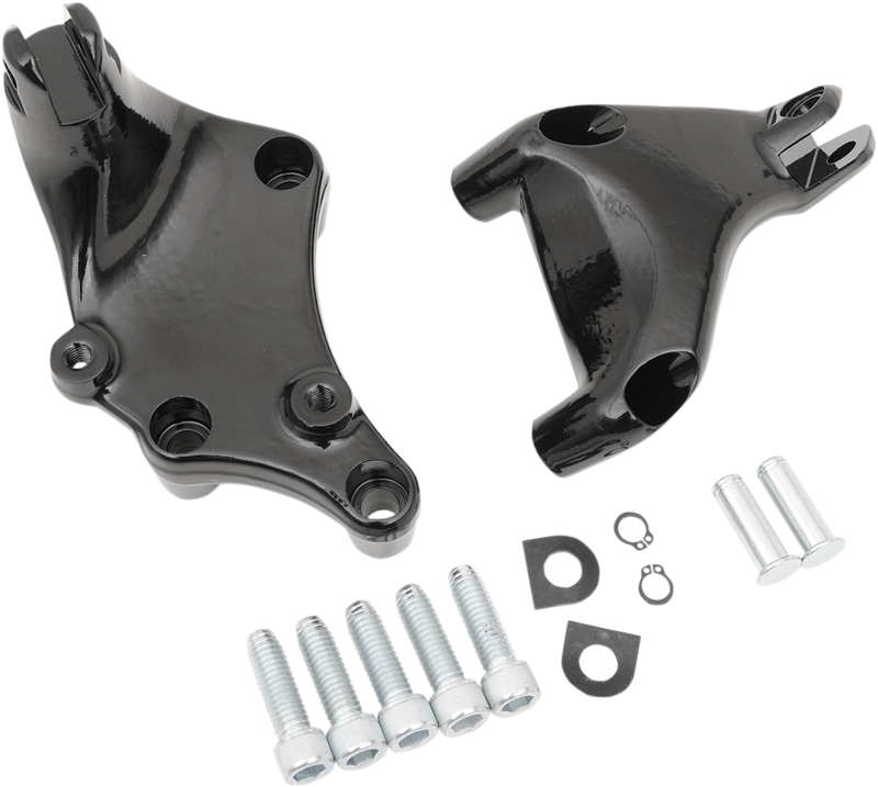 DRAG SPECIALTIES Passenger Peg Mount - Harley-Davidson 2014-2022 - Black - XL '14+ P17-0412B - PartsOutlet.com.au