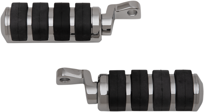 DRAG SPECIALTIES Soft-Ride Chrome Foot Pegs - Harley-Davidson 2007-2022 - XL P17-0340IS - PartsOutlet.com.au