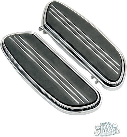 DRAG SPECIALTIES Footboard Sweeper - Harley-Davidson 1980-2023 - Chrome P17-0431 - PartsOutlet.com.au