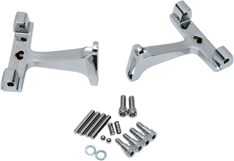 DRAG SPECIALTIES Passenger Footboard Mount - Harley-Davidson 1993-2023 - Chrome P17-0406C - PartsOutlet.com.au