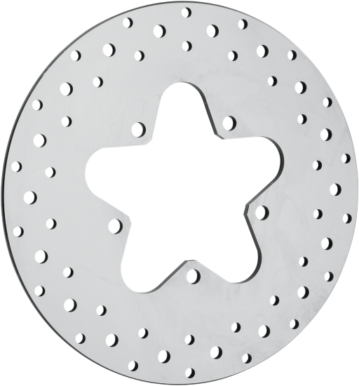 DRAG SPECIALTIES Drilled Brake Rotor - Rear - 11.5" - FL Touring '86-'99 - B06-0193ASP