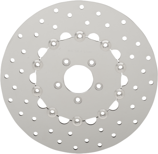 DRAG SPECIALTIES Drilled Brake Rotor - Front - 11.8" - Dyna - FXD '06-'17 - B06-0199ASP