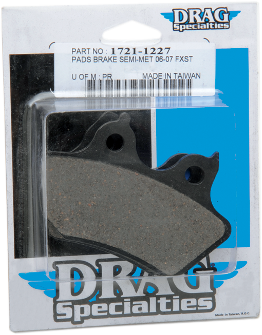DRAG SPECIALTIES Semi-Metallic Brake Pads - Harley-Davidson 2006-2007 - Rear B16-0922SCP - PartsOutlet.com.au