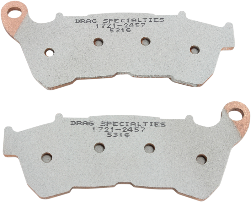 DRAG SPECIALTIES Sintered Brake Pads - Harley-Davidson 2014-2022 - Sportster HDP536 - PartsOutlet.com.au