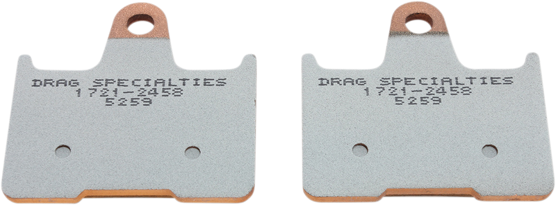 DRAG SPECIALTIES Sintered Brake Pads - Harley-Davidson 2014-2022 - Sportster HDP537 - PartsOutlet.com.au