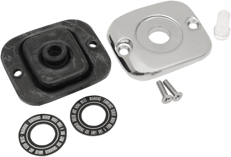 DRAG SPECIALTIES Master Cylinder Cover - OEM - Chrome - '96-'17 DS373812-1 - PartsOutlet.com.au