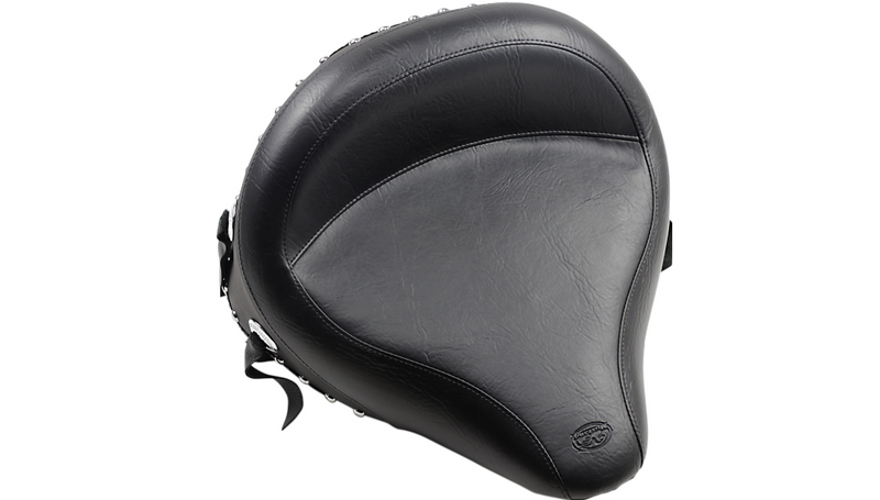MUSTANG Wide Studded Solo Seat - Harley-Davidson Softail 1984-1999 - 75506 - PartsOutlet.com.au