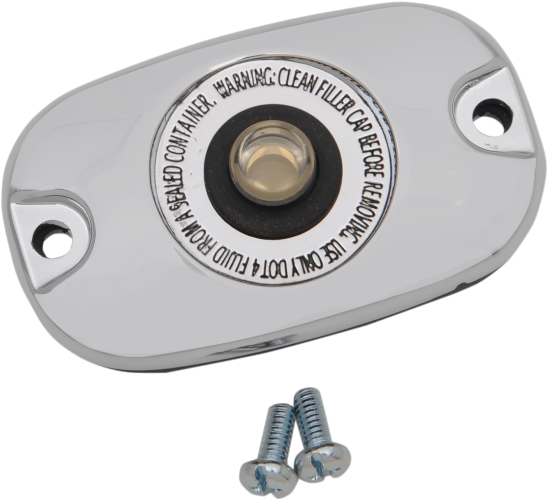 DRAG SPECIALTIES Rear Master Cylinder Cover - '05-'17 Softail & FLH - Chrome 77779 - PartsOutlet.com.au