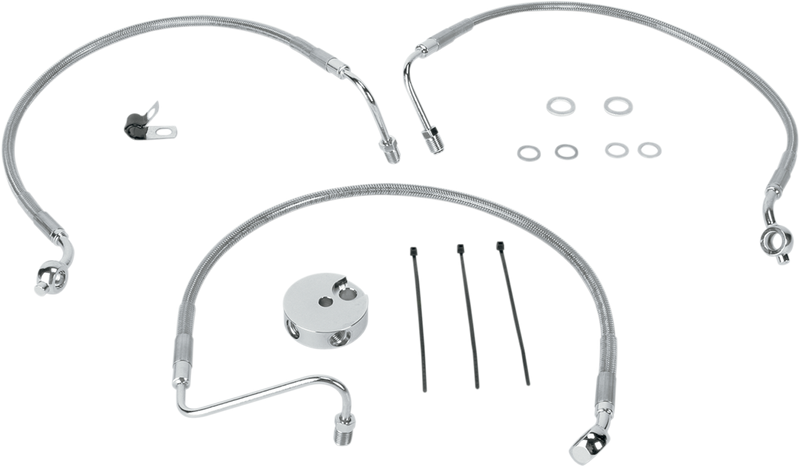 DRAG SPECIALTIES Brake Line - Front - 18" / 19-3/4" - '04-'08 - XL - 660510