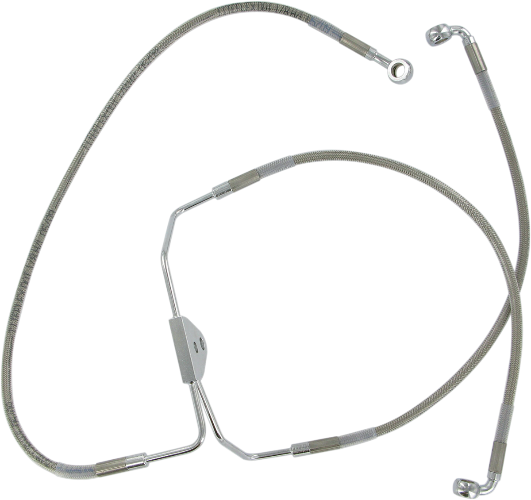 DRAG SPECIALTIES Brake Line -Non ABS - 15-3/8" / 23" - FL '08-'13 - 620085