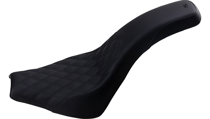 SADDLEMEN Profiler Seat - Lattice Stitched - 18+ Street Bob - 818-30-149 - PartsOutlet.com.au