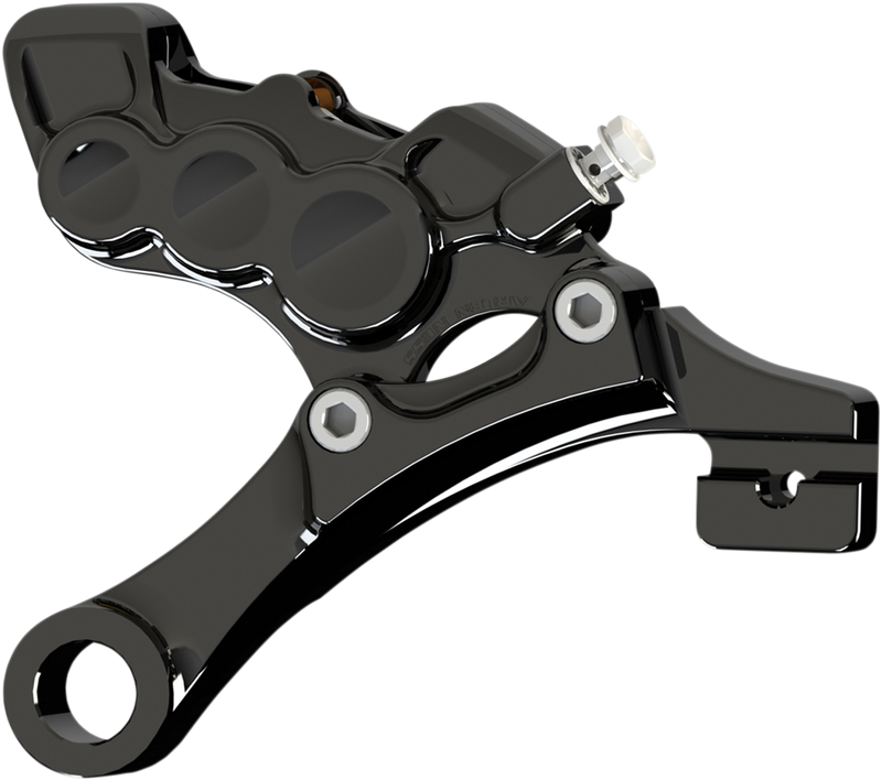 ARLEN NESS REAR 6-PISTON DIFFERENTIAL BORE BRAKE CALIPERS, BLACK - 11.8" '08-'17 FXD - 02-323