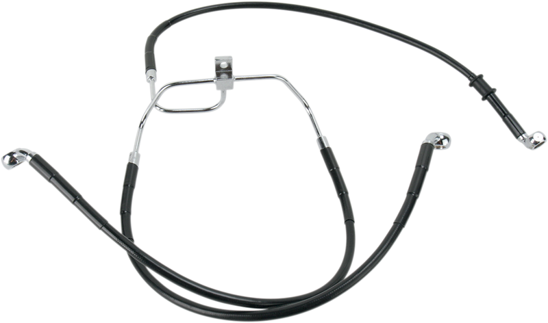 DRAG SPECIALTIES Brake Line - Harley-Davidson 2008-2017 - Black 660325BLK - PartsOutlet.com.au