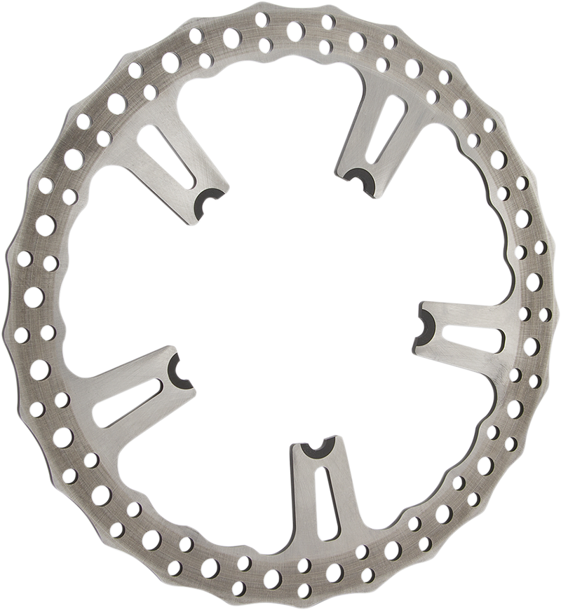 ARLEN NESS 15" JAGGED BIG BRAKE ROTORS, SPOKE MOUNT '06-'17 Dyna - LEFT - 02-991