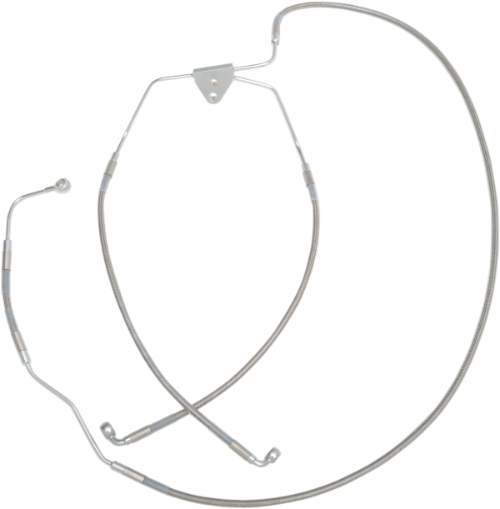 DRAG SPECIALTIES Brake Line - Lower Mid - 16-5/8" / 54-1/4" ABS - FL '09-'13 - 691183