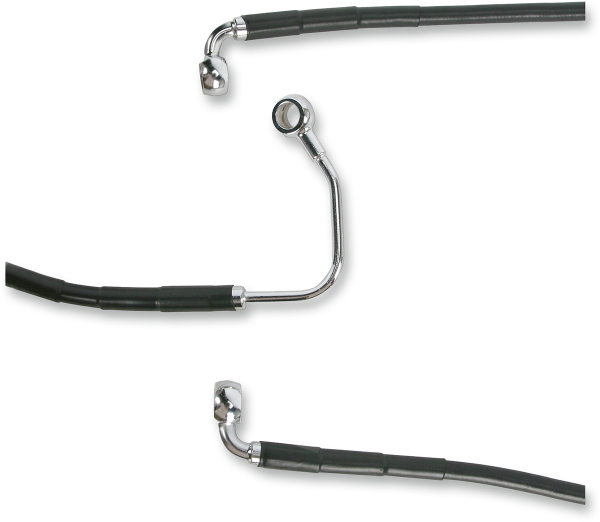DRAG SPECIALTIES Brake Line - Lower Mid - ABS - Black - 54-1/2" / 16-5/8" - FL '09-'13 - 691183-BLK