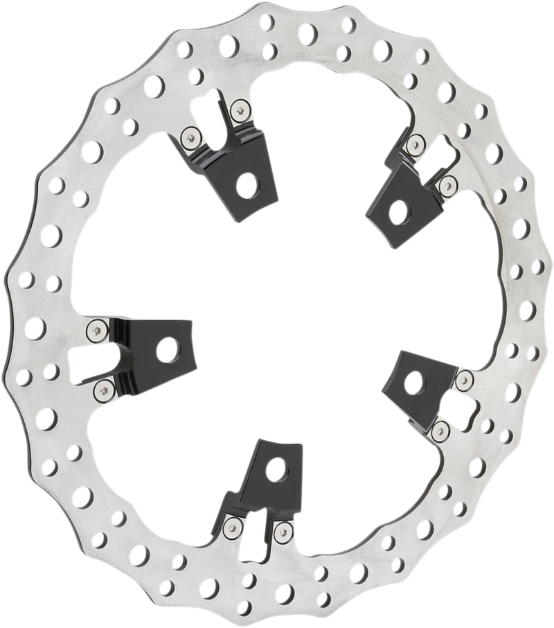ARLEN NESS 14" JAGGED BIG BRAKE ROTORS, '14-'24 FLT SPOKE MOUNT - RIGHT - 02-951