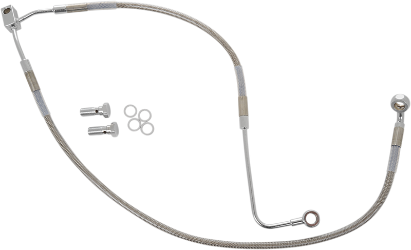 DRAG SPECIALTIES Brake Line- Front - 16-1/4" / 21-3/4" - FXS '12-'13 - 691300