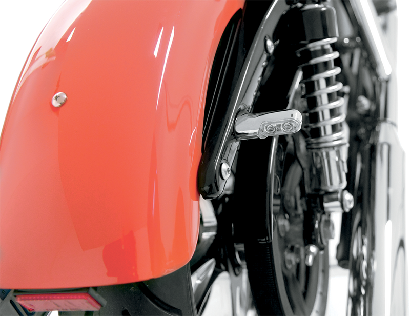 ARLEN NESS DIRECT BOLT-ON INDICATOR LIGHTS FOR XL/FXD/FXST, CHROME - Amber/Rear - 12-743 - PartsOutlet.com.au