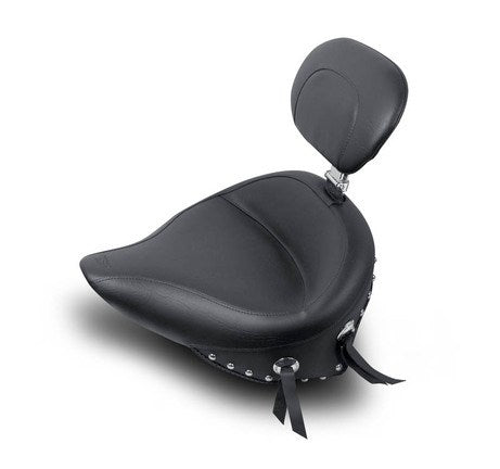 MUSTANG Wide Solo Seat - Driver's Backrest - Harley-Davidson 2000-2015 - FLST 79485 - PartsOutlet.com.au