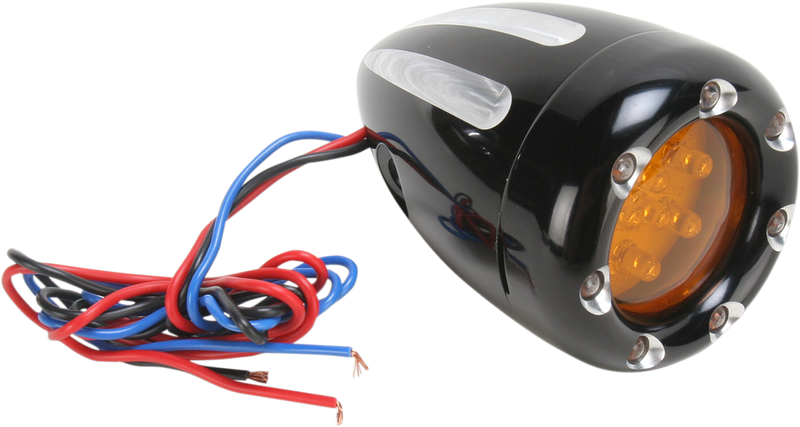 ARLEN NESS DEEP CUT® LED ACCESSORY LIGHTS, BLACK - AMBER LENS / WHITE RING - 12-765 - PartsOutlet.com.au