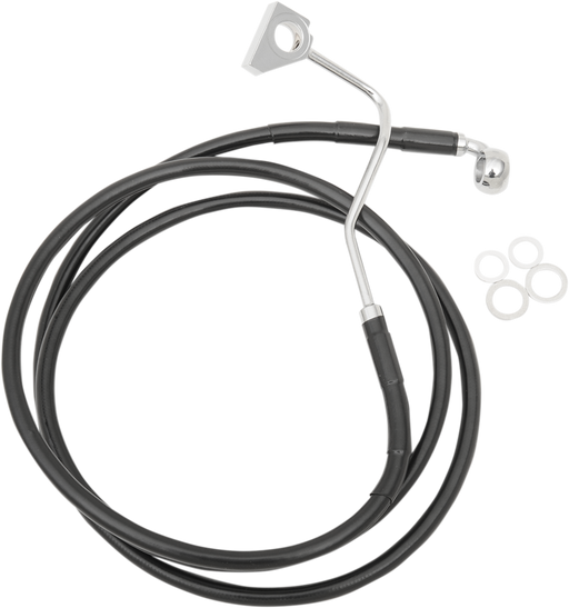 DRAG SPECIALTIES Brake Line - Harley-Davidson 2015-2022 - Black 615220-BLK - PartsOutlet.com.au