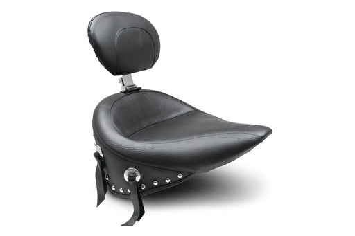 MUSTANG Wide Solo Seat - Driver's Backrest - Harley-Davidson 2000-2015 - FLST 79485 - PartsOutlet.com.au