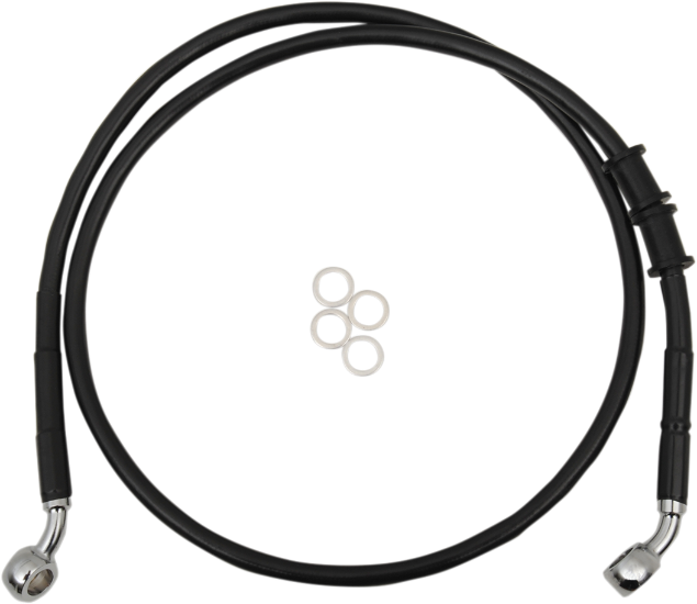 DRAG SPECIALTIES Front Brake Line - 36-1/2" - Black - XL '14-'22 - 614772-BLK