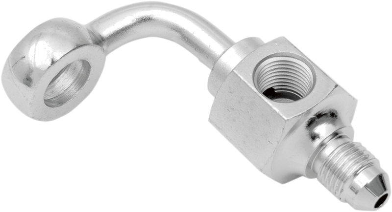 DRAG SPECIALTIES Banjo Fitting -  3/8" x AN3 90¬∞ - Short 304