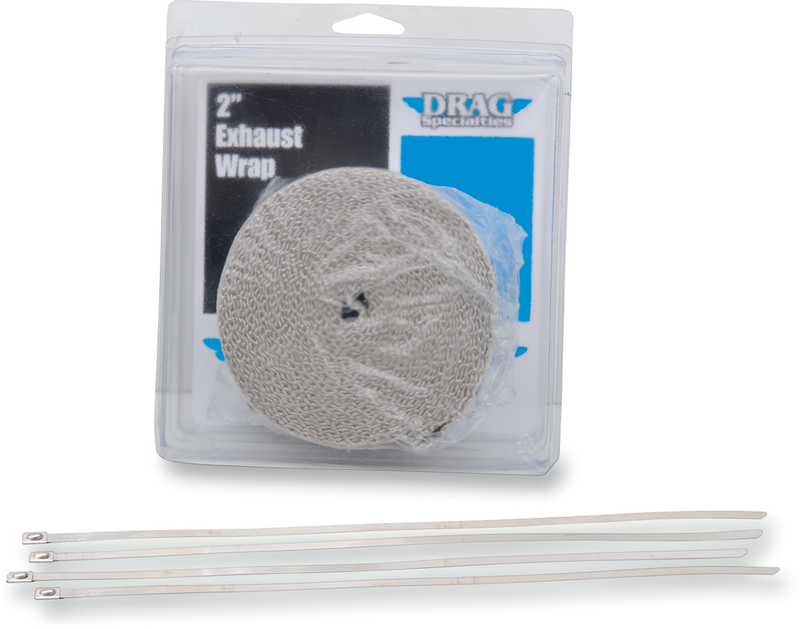DRAG SPECIALTIES Exhaust Wrap with Tie - Tan - 2"x25' - 525-2004