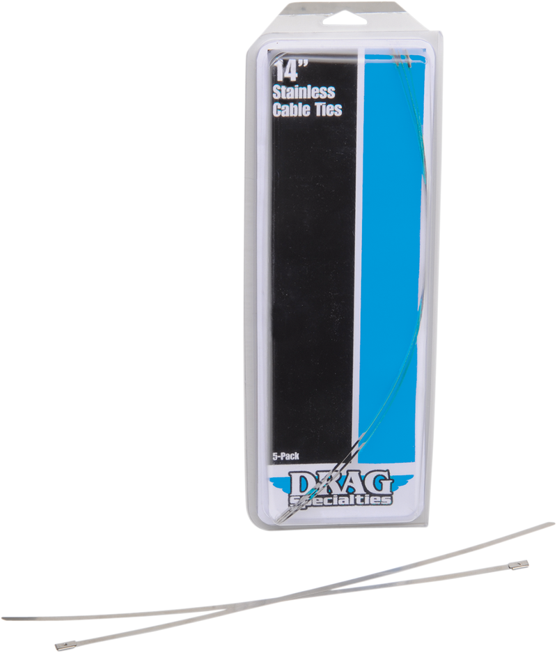 DRAG SPECIALTIES Tie Wraps - Stainless Steel - 14" - 304-0514-D