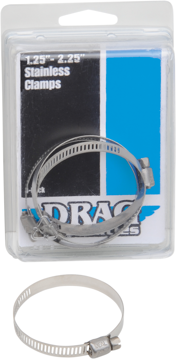 DRAG SPECIALTIES Clamps - Stainless Steel - 1.25"-2.25" - 114-6228
