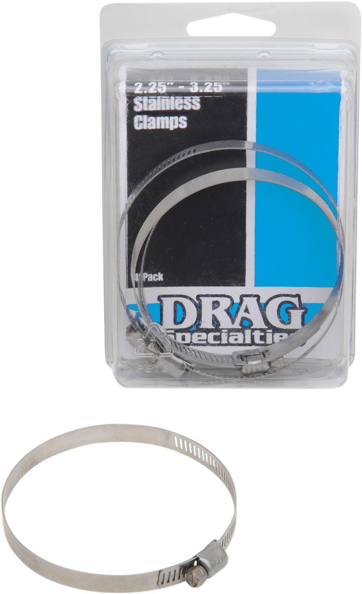 DRAG SPECIALTIES Clamps - Stainless Steel - 2.25"-3.25" - 114-6244