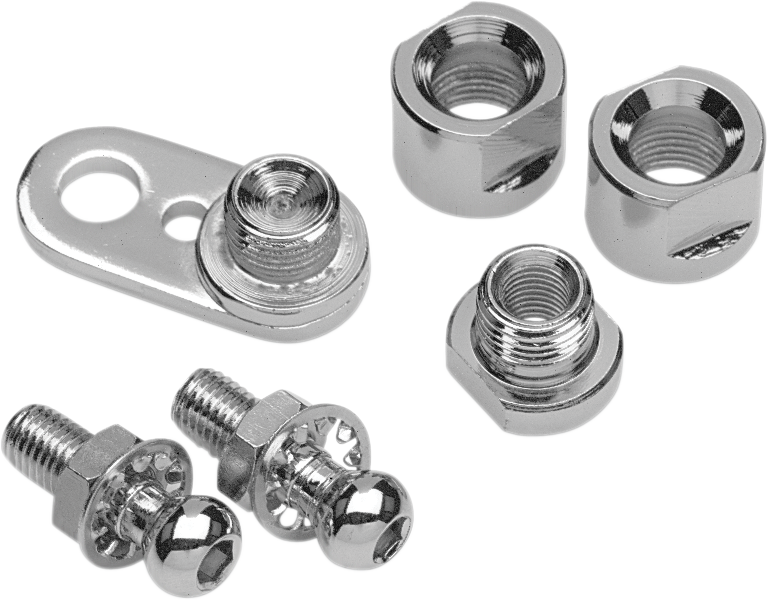 DRAG SPECIALTIES Turn Signal Swivel Kit - Harley-Davidson 2000-2023 - Chrome 20-0383 - PartsOutlet.com.au