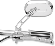 DRAG SPECIALTIES Left Large Oval Mirror 60-6232LBL1 - PartsOutlet.com.au