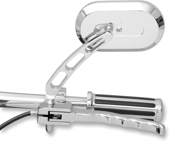 DRAG SPECIALTIES Left Large Oval Mirror 60-6232LBL1 - PartsOutlet.com.au