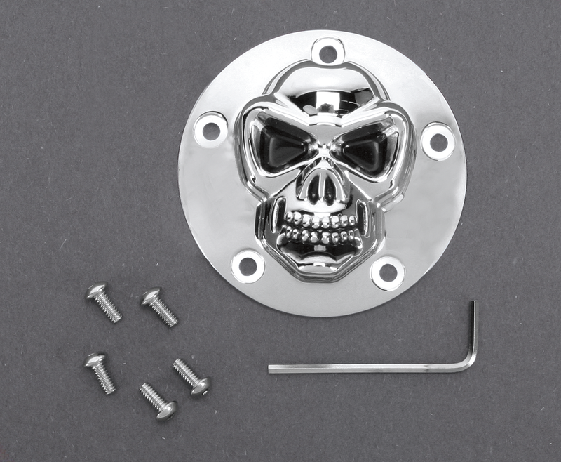 DRAG SPECIALTIES Skull Points Cover - Twin Cam '99-'17 - 30-0181-BC-222 - PartsOutlet.com.au