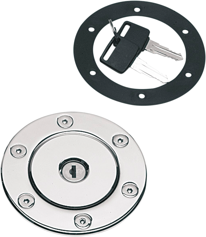 DRAG SPECIALTIES Vented Aero Gas Cap - 95mm 011526BX - PartsOutlet.com.au
