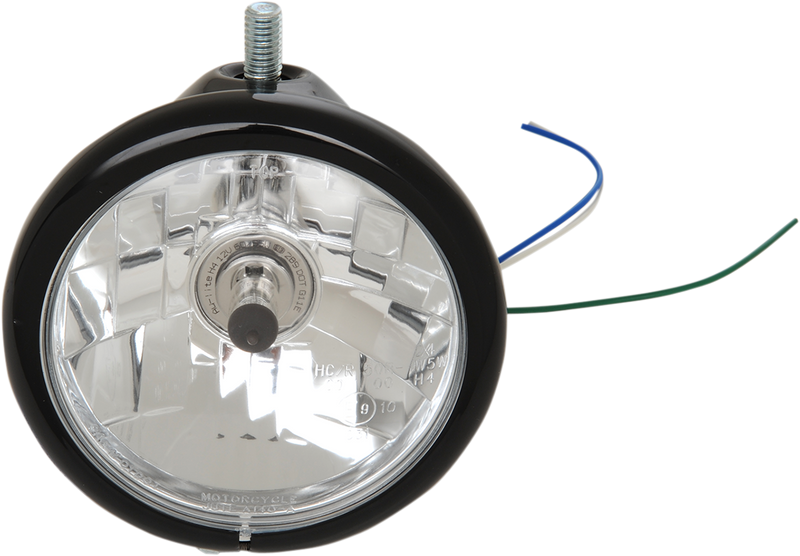 DRAG SPECIALTIES Top Mount Headlight - 5-3/4" - Black - L21-6114SB