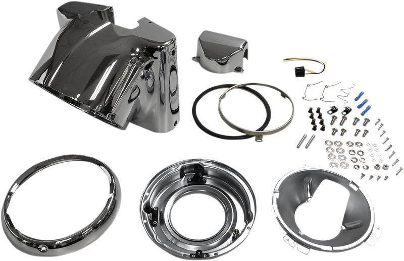 DRAG SPECIALTIES 7" Nacelle Headlight Kit - Chrome - FL '86-'15 - L20-0629C