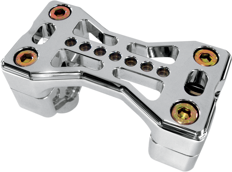 JOKER MACHINE Handlebar Clamp - 900 - Harley Davidson - Chrome 03-861C - PartsOutlet.com.au