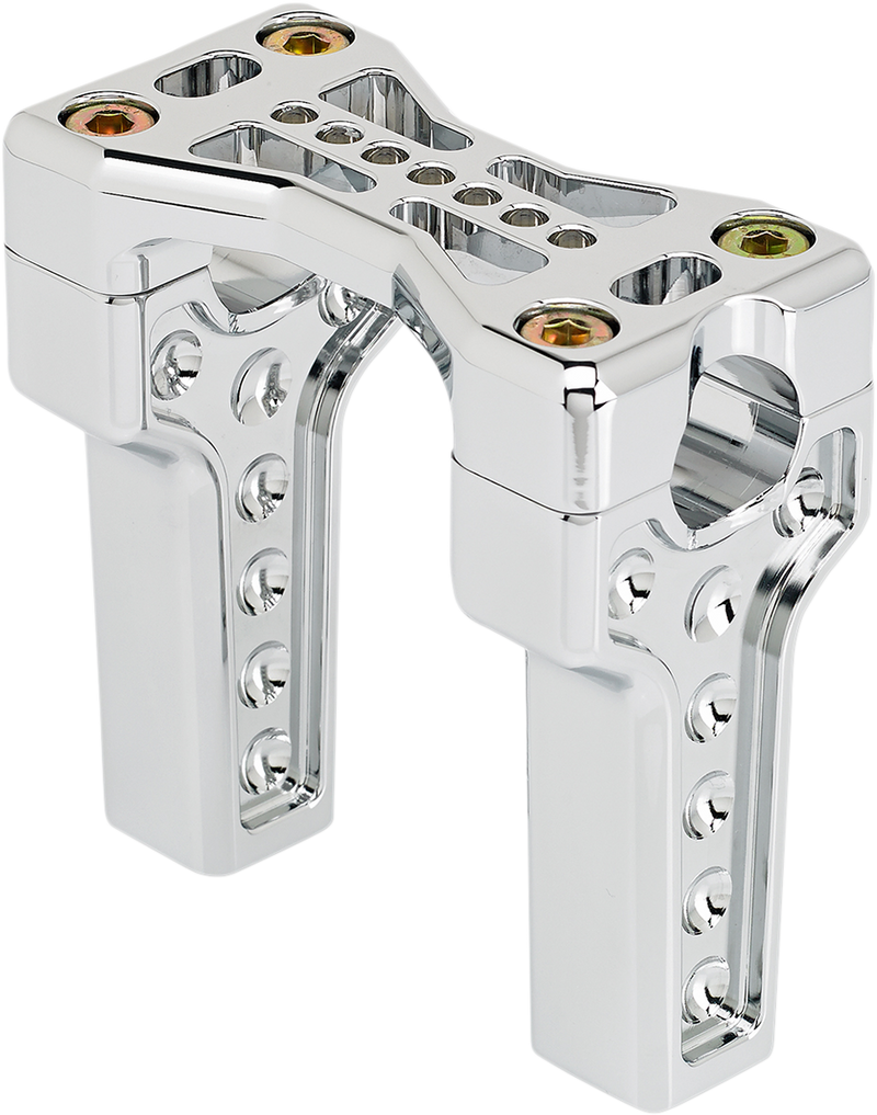 JOKER MACHINE Risers - Straight - Bridge - Chrome 03-864-1C - PartsOutlet.com.au